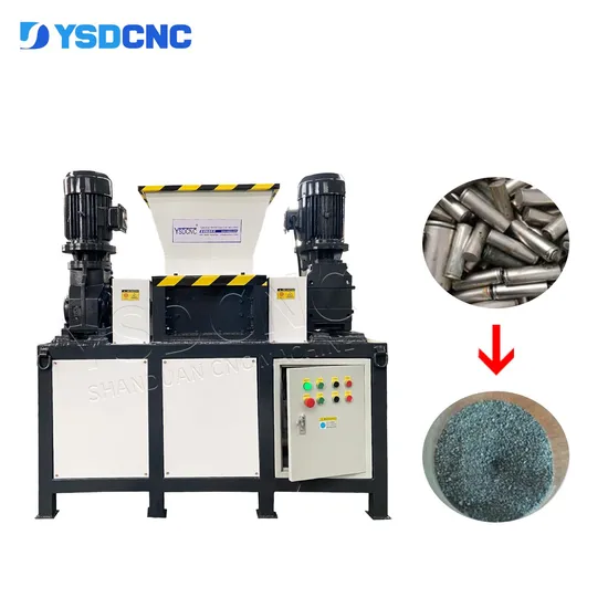 Metal Electronic Waste Computer Hard Disk Laptop Dual Shaft Small Shredder Document Waste Paper Shredder